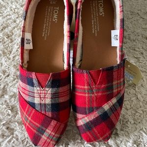TOMS Red Plaid
